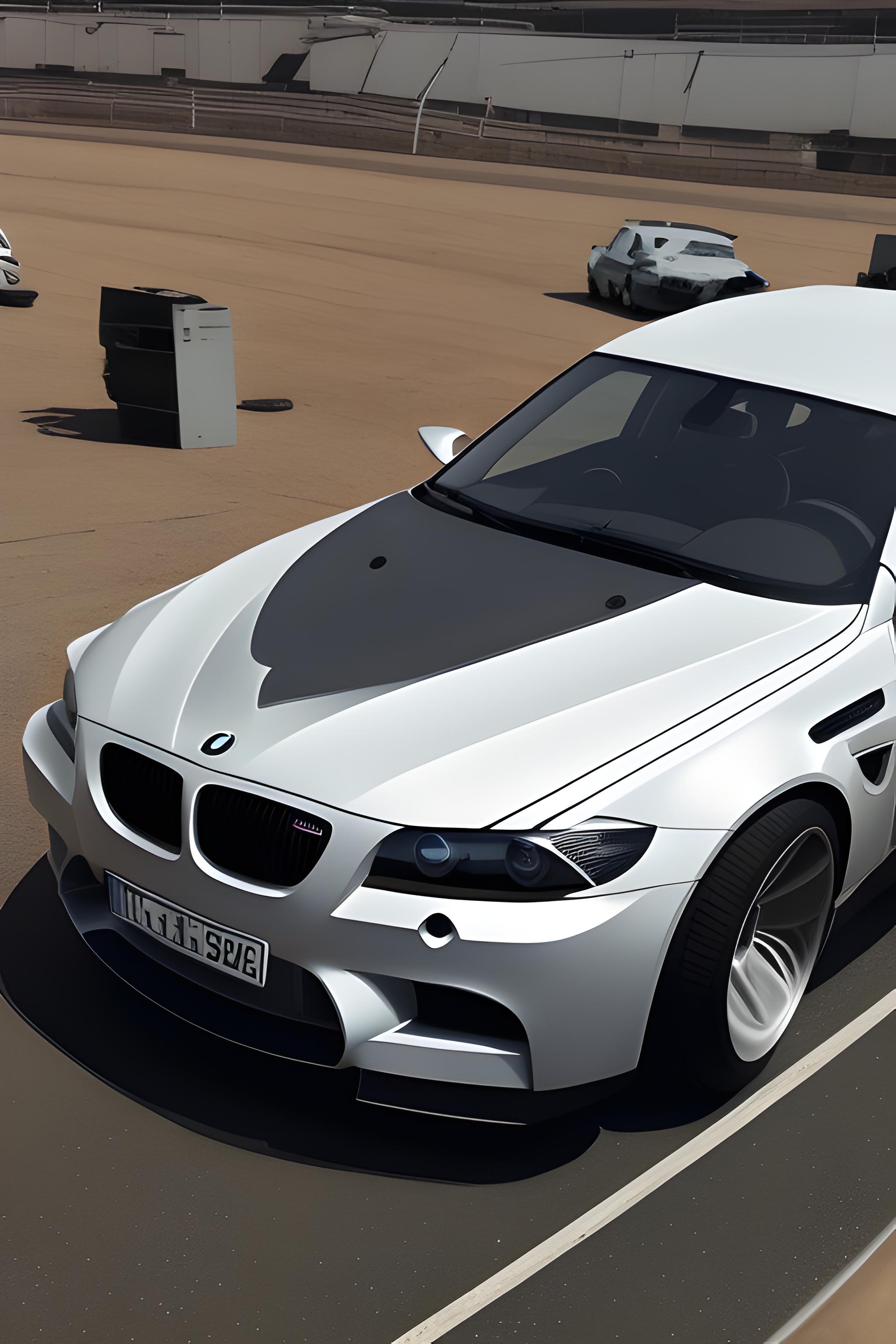 сделай надпись так,будто она выцарапана на капоте машины  BMW M5 «скучал? Твоя Настя)», и разбитое лобовое стекло от биты